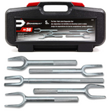 Powerbuilt 648630 5 pc Set: Tie Rod and Ball Joint Separator Kit Ford and GM