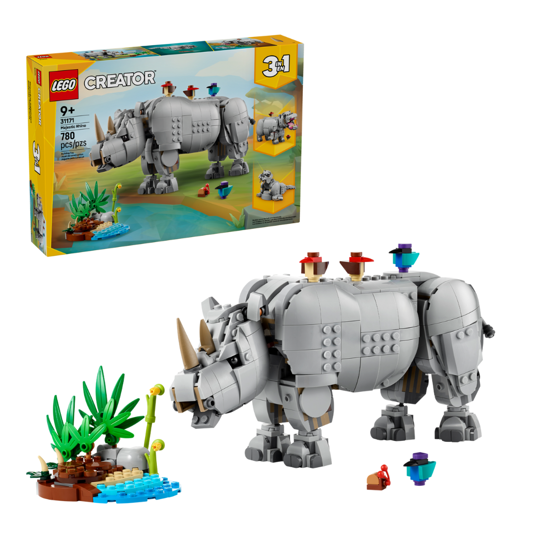LEGO 31171 Wild Animals: Majestic Rhino with Birds