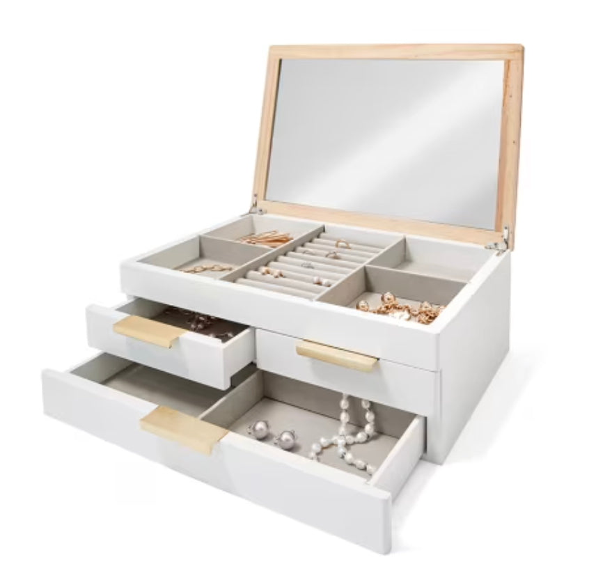 Jewellery Box-3 Tier/Oak-Look/Anko