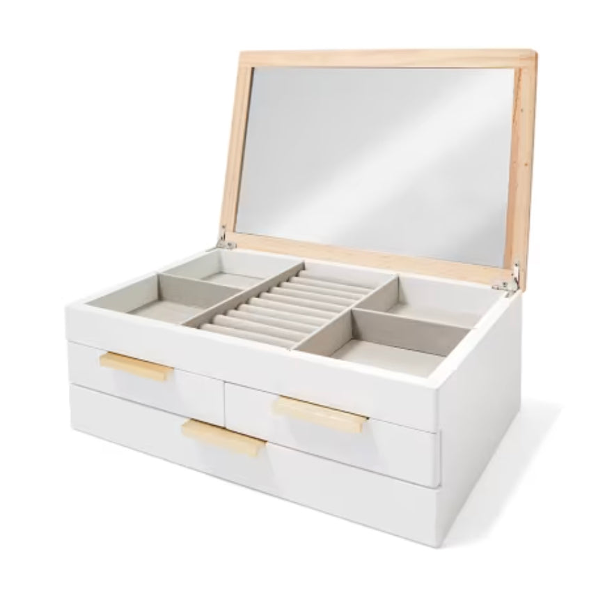 Jewellery Box-3 Tier/Oak-Look/Anko