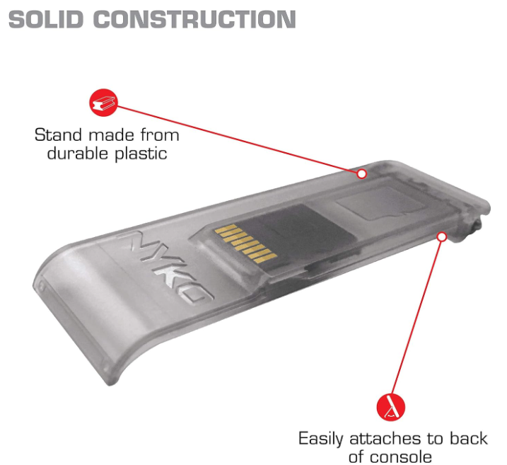 Nyko Kick Stand Multi-Pak - 3 Various Color Replacement Kickstands with Built-In SD Card Storage for Nintendo Switch