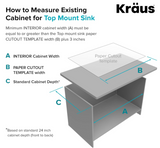 Kraus KP1TS15S-1 Pax Kitchen Sink, 15" x 20" x 9" 1 Hole