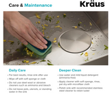 Kraus KP1TS15S-1 Pax Kitchen Sink, 15" x 20" x 9" 1 Hole