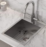 Kraus KP1TS15S-1 Pax Kitchen Sink, 15" x 20" x 9" 1 Hole