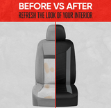 Motor Trend SpillGuard Waterproof Car Seat Covers for Front Seats, Gray Stripes – Durable Neoprene Car Seat Protectors, Easy to Install, Interior Covers for Auto Truck Van SUV