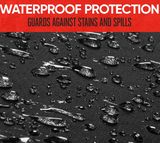 Motor Trend SpillGuard Waterproof Car Seat Covers for Front Seats, Gray Stripes – Durable Neoprene Car Seat Protectors, Easy to Install, Interior Covers for Auto Truck Van SUV