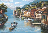 Anatolian 500 Piece Puzzle - Village on The Water Puzzle, Multicolor (PER3535)