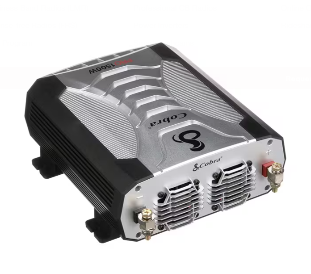 Cobra PRO 1500W Professional Grade Power Inverter, Portable – 1500-Watt Car Charger, 4 Grounded AC Outlets, 2 Fast Charge USB Ports and Remote Contr