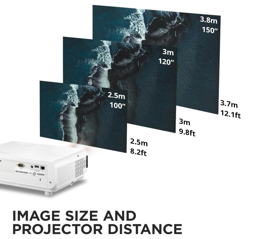 ViewSonic PX749-4K 4,000 ANSI Lumens 4.2ms 240Hz USB-C 4K Home Projector Designed for Xbox