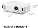 ViewSonic PX749-4K 4,000 ANSI Lumens 4.2ms 240Hz USB-C 4K Home Projector Designed for Xbox