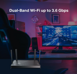 TP-Link Dual-Band BE3600 Wi-Fi 7 Router Archer BE230 | 4-Stream 3.6 Gbps | 2×2.5G + 3×1G Ports, USB 3.0, 2.0 GHz Quad Core, 4 Antennas | VPN Clients & Server | EasyMesh, HomeShield, MLO, Private IOT