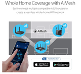 ASUS AX1800 WiFi 6 Router (RT-AX55) - Dual Band Gigabit Wireless Router, Speed & Value, Gaming & Streaming, AiMesh Compatible