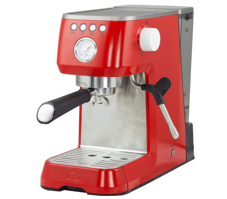 Solis Barista Perfetta Plus Type 1170 Espresso Coffee Machine, Red