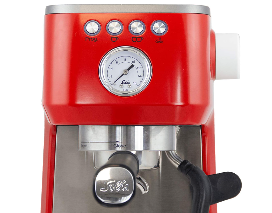 Solis Barista Perfetta Plus Type 1170 Espresso Coffee Machine, Red
