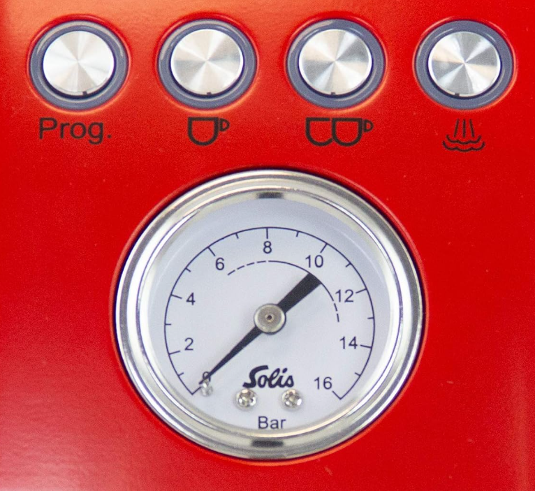 Solis Barista Perfetta Plus Type 1170 Espresso Coffee Machine, Red