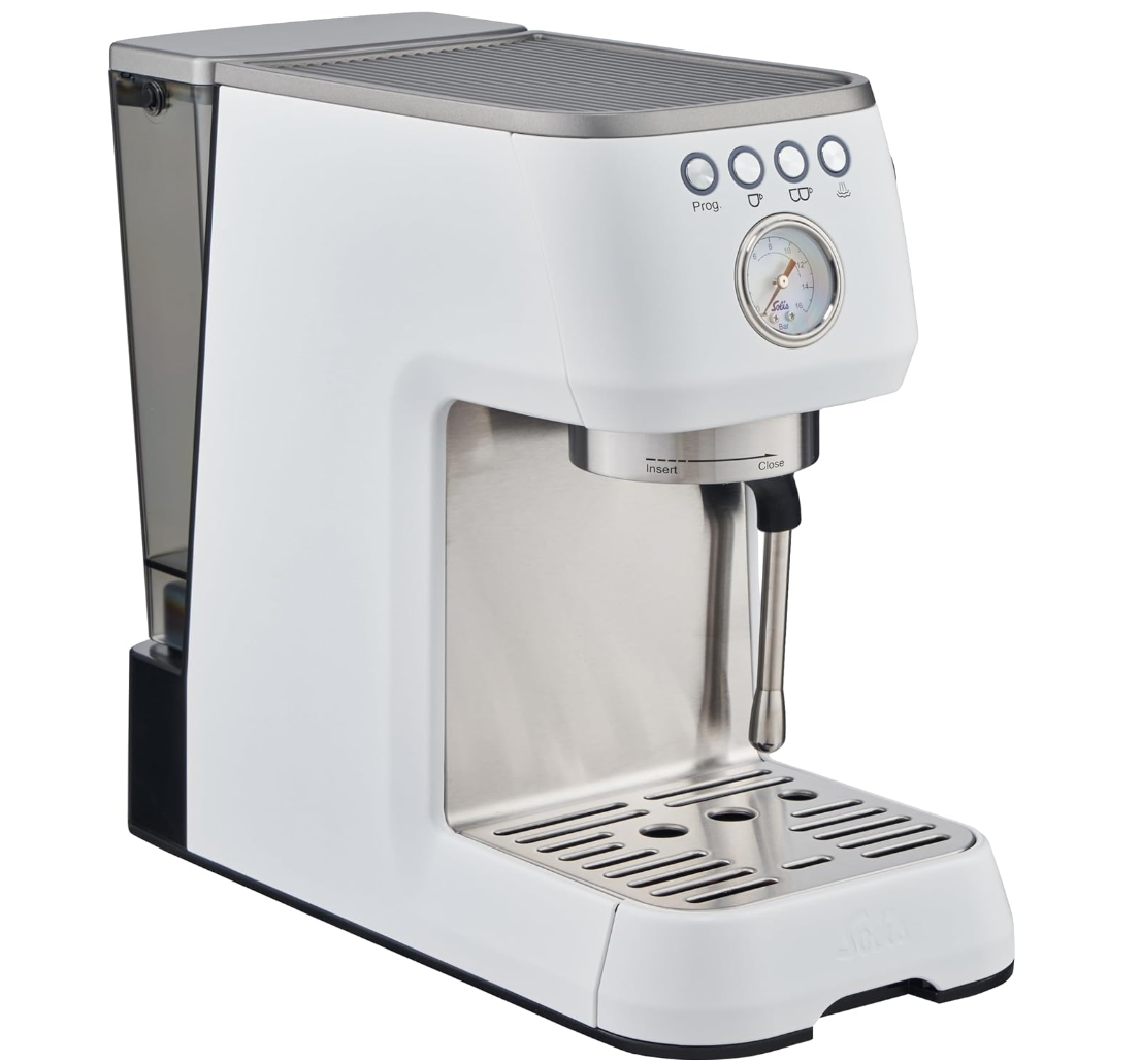 Solis Barista Perfetta Plus Type 1170 Espresso Coffee Machine, White