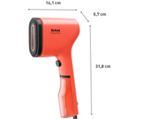Tefal Pure POP DT2022 - Garment Steamer, Steam/Purify Garments, 20 g/min Continuous Steam, Lint Remover, Reversible Pad System, Ultra-Compact, Travel-Friendly, Fast Heat-Up, Coral Red S$39