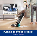 Tineco Floor One S7 FlashDry - Wet & Dry Vacuum, Cordless, 230W, 40 min Run Time, Self-cleaning, 158℉ Hot Air Flash Drying, Dual-sided Edge Cleaning