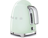Smeg KLF03PGUK, 50's Retro Style Kettle, 1.7 L Capacity with Water Level Indicator, 360 Swivel Base, Anti-Slip Feet, Soft Opening Lid, Stainless Steel, Pastel Green