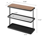 Yamazaki Home End Storage Side Table, One Size, Black, 6707