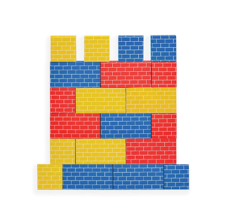 Bankers Box at Play Cardboard Building Blocks, 20 Pack, Large and Medium Montessori Toy Blocks for Kids and Families