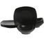 Gibson Home Zen Buffet Matte Porcelain Plates and Bowls Dinnerware Set - Black, Service for 4 (8pcs)