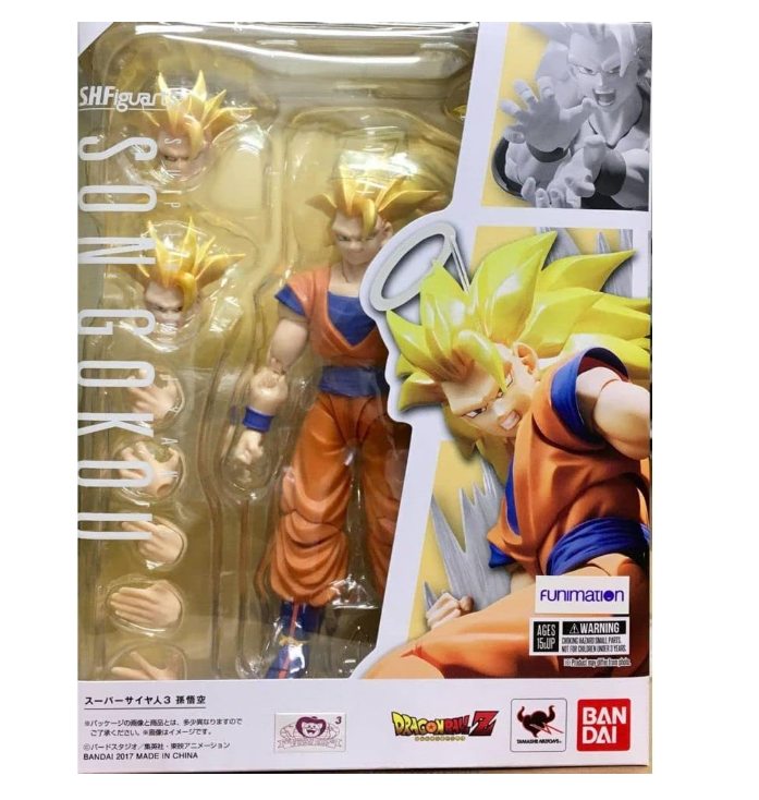 Bandai Tamashii Nations s.h. Figuarts Super Saiyan 3 Son Goku "DRAGON Ball Z" Action Figure