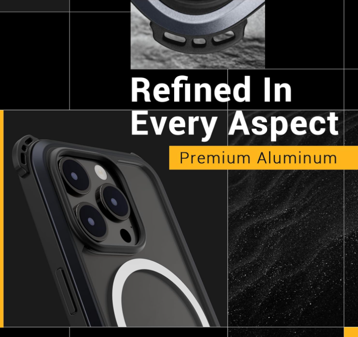 MAGEASY Case with Strap for iPhone 15 Pro Max - Ultimate 22ft Drop Protection, 6.7" Crossbody Case with Lanyard, Compatible with MagSafe - Odyssey Ultra M | Embedded Metal Frame