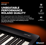 Roland FP-10 88-key Entry Level Digital Bluetooth Keyboard with Stand