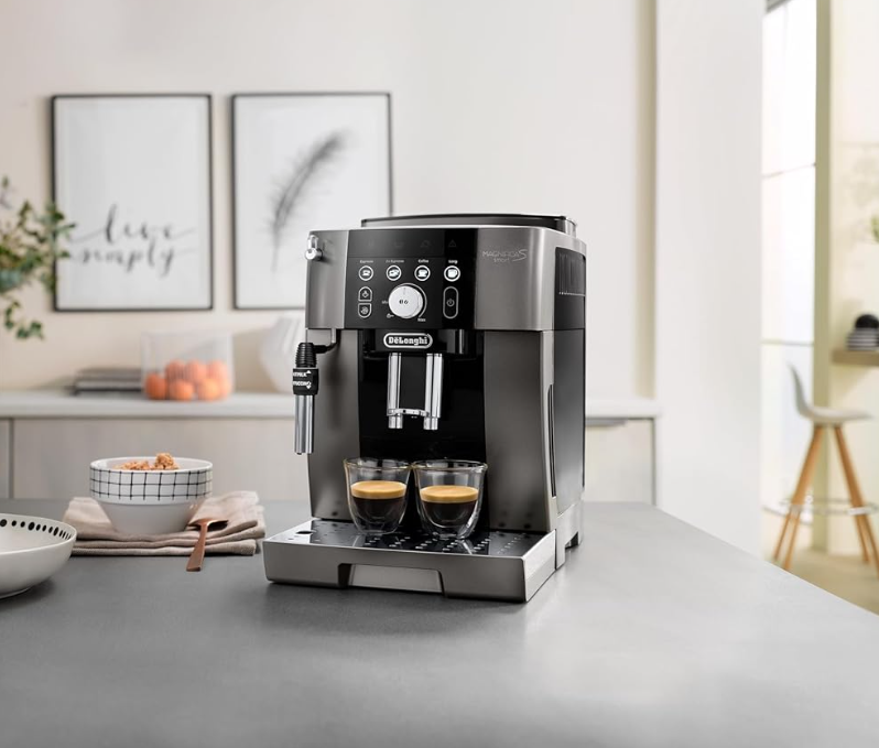 De'Longhi Magnifica S ecam250.33.tb - Smart Fully Automatic Coffee Machine, Steel Tray, Smart Steam wand, Additional recipes, black color