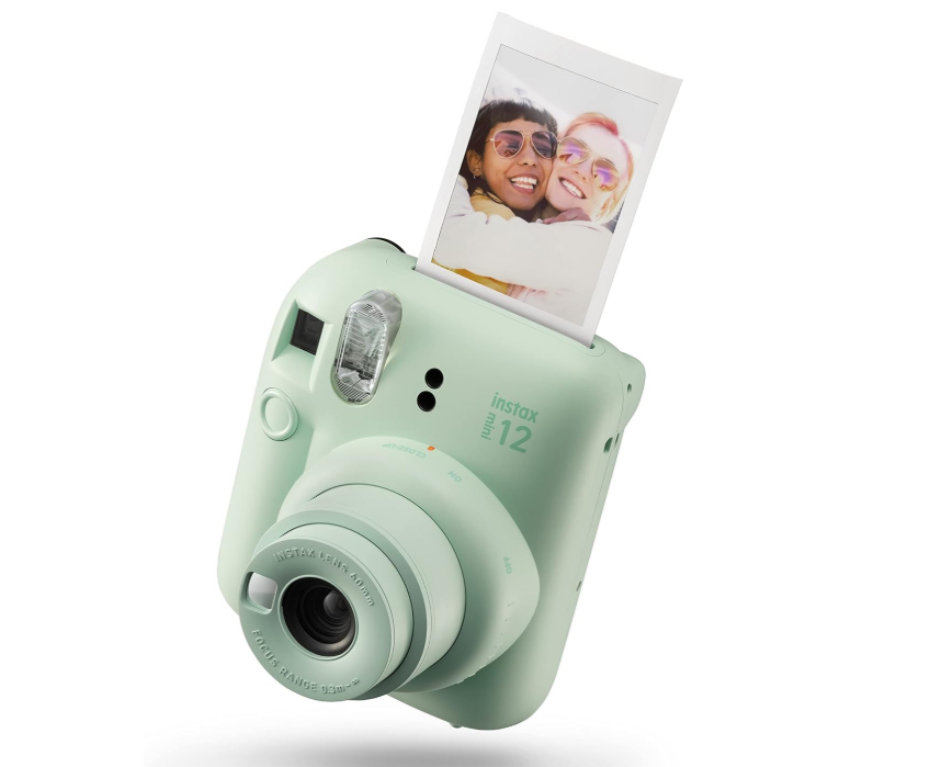 Instax Mini 12 Instant Camera with Auto-Exposure, Mint Green