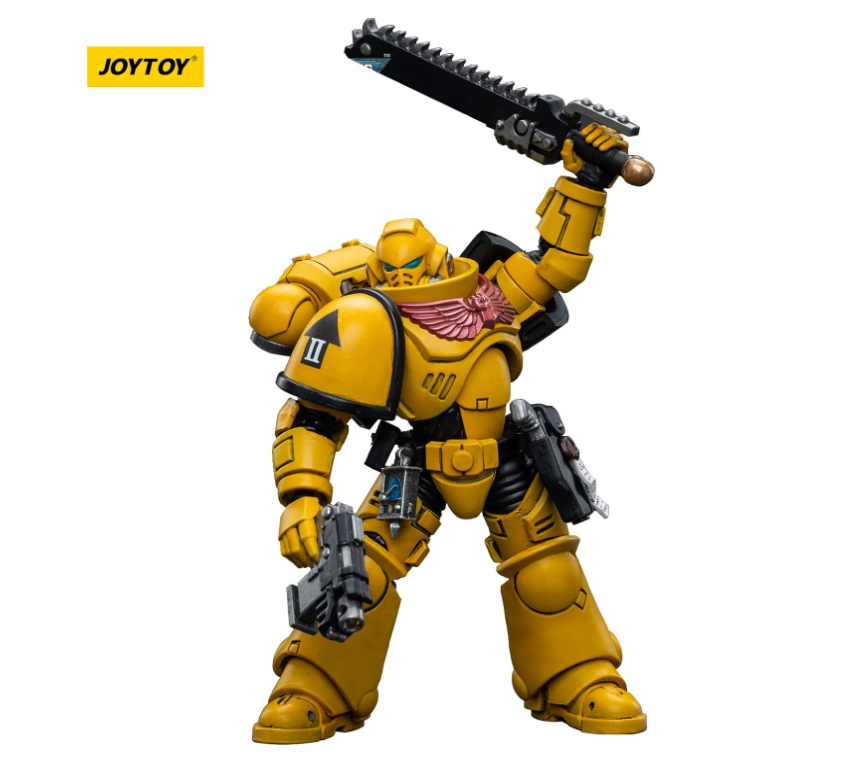 JOYTOY Warhammer 40k Imperial Fists, Imperial Fists Intercessors 1/18 Action Figure