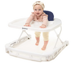 Joovy Spoon b Adjustable Baby Walker, Stationary Entertainer with Brake, Activity Center, Slate