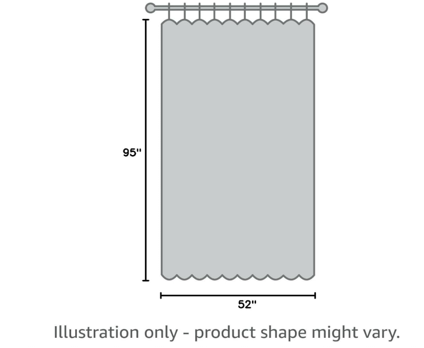 Lush Decor Weeping Flower Light Filtering Window Curtain Panels, Pair, 52"W x 95"L + 2" Header, Blue & Gray - Charming Modern Floral Curtains for Living Room, Dining Room, & Bedroom