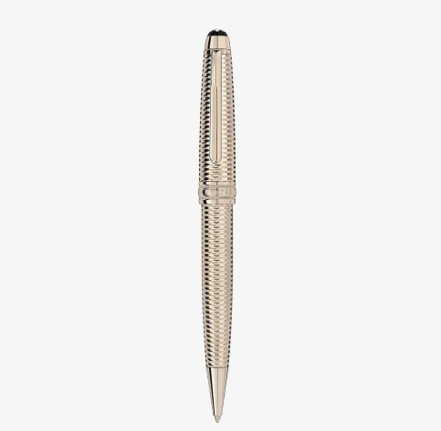 Montblanc Meisterstuck Geometry Solitaire Champagne Gold Midsize Ballpoint Pen D
