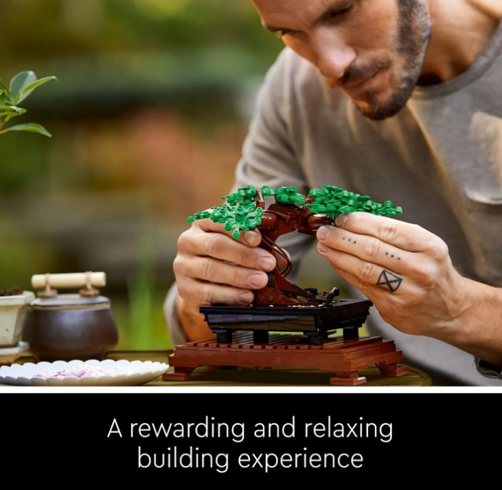 LEGO Bonsai Tree 10281 Building Kit, a Building Project to Focus The Mind with a Beautiful Display Piece to Enjoy, New 2021 (878 Pieces)