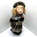 Porcelain European Doll With Stand