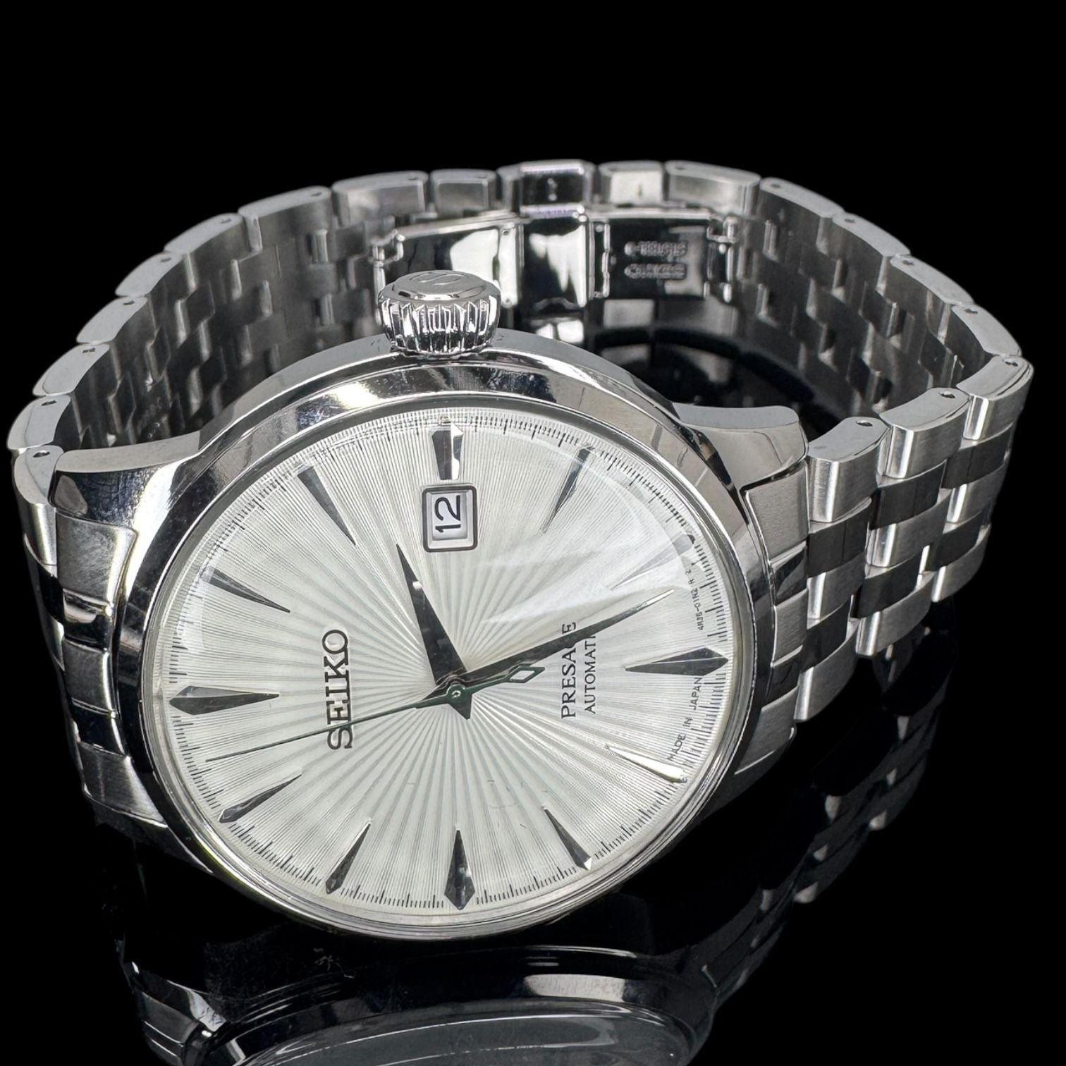 Seiko Presage Cocktail Time ‘The Martini’ Steel Watch SRPG23J1