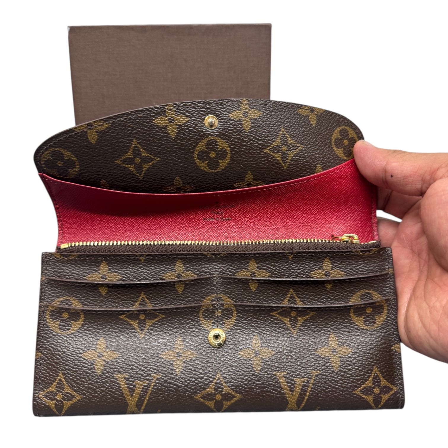 Louis Vuitton M60136 Emilie Monogram Rouge Wallet