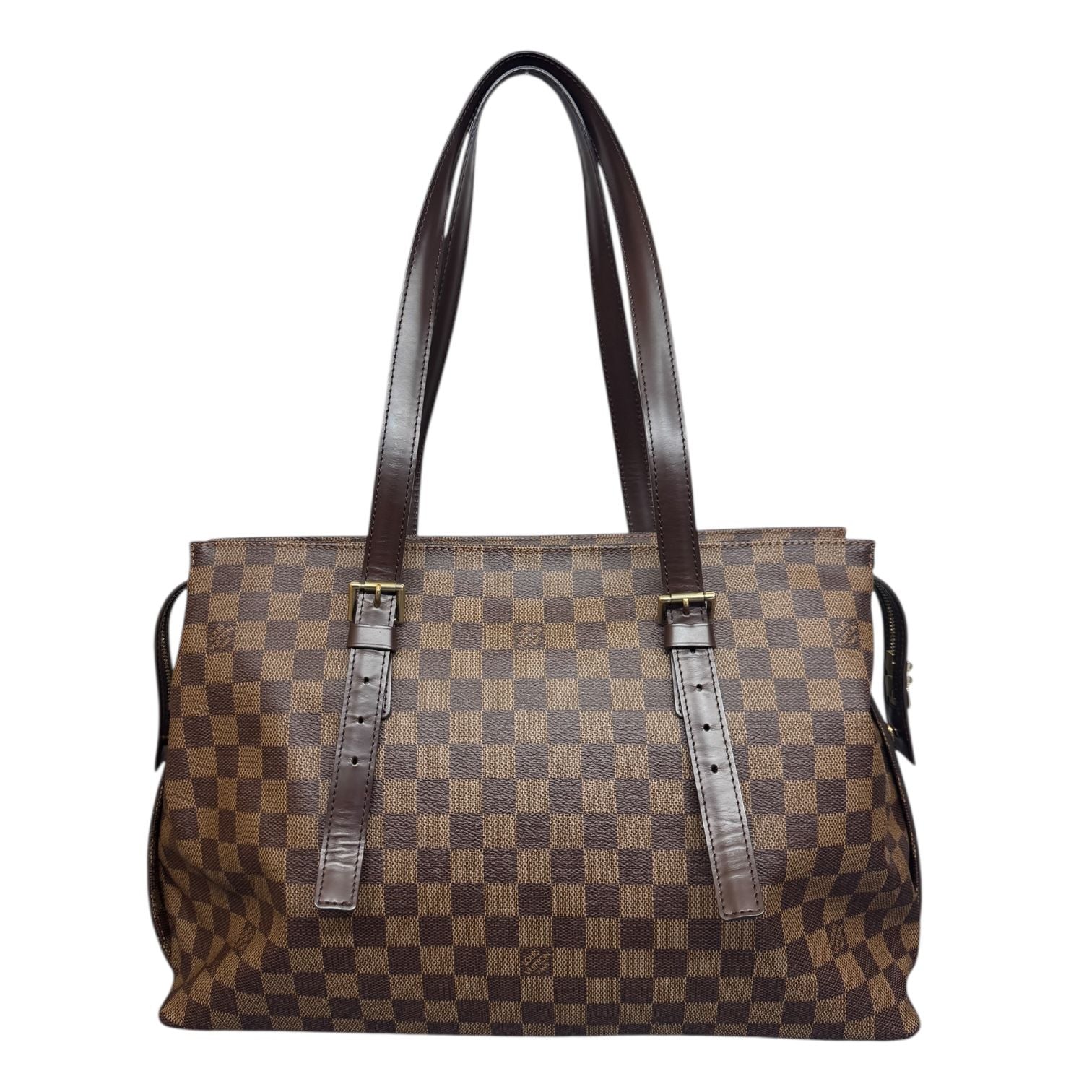 Louis Vuitton Chelsea Tote Bag Brown Damier ebene