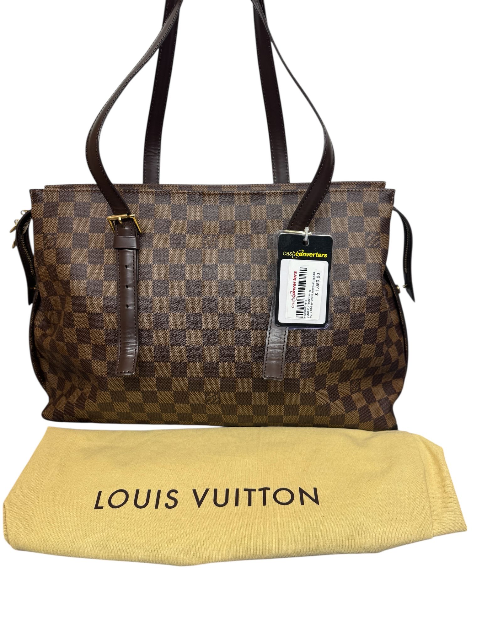 Louis Vuitton Chelsea Tote Bag Brown Damier ebene