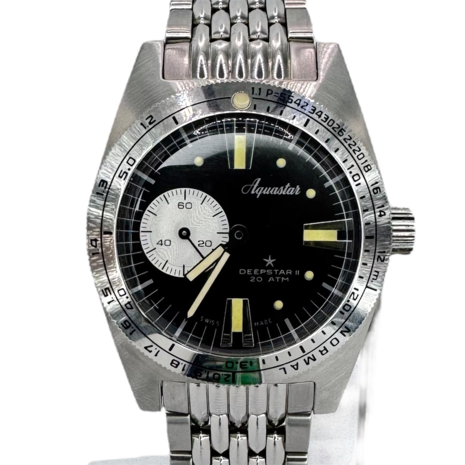 Aquastar Deepstar II Automatic Watch ,Full Set ,36.75mm S$1,450