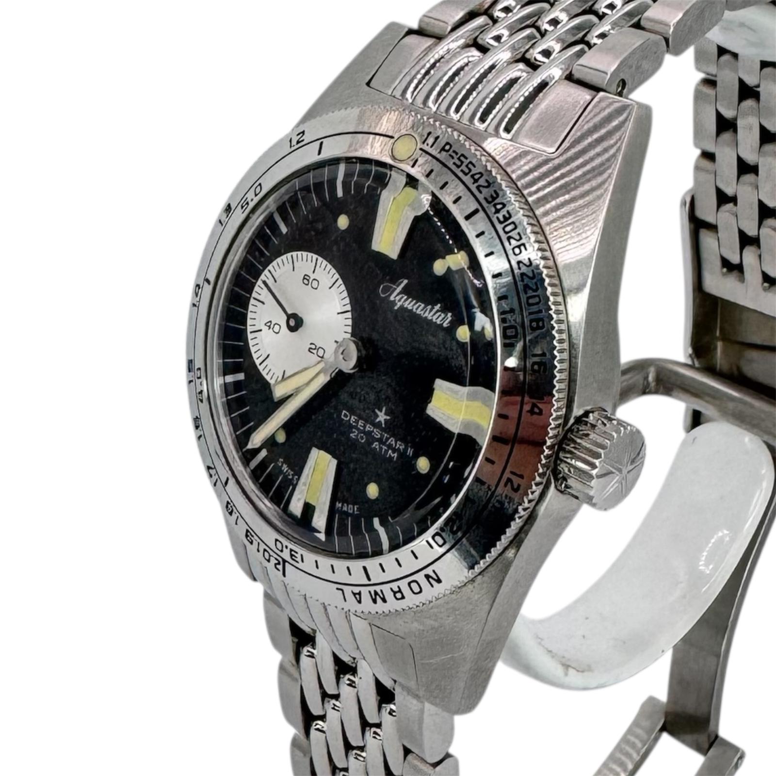 Aquastar Deepstar II Automatic Watch ,Full Set ,36.75mm S$1,450