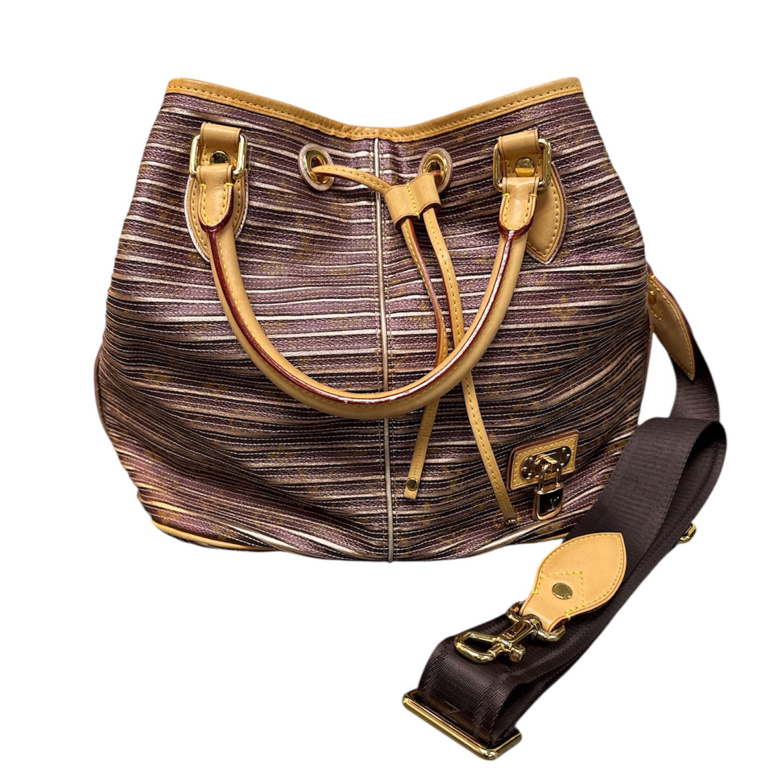 Louis Vuitton Peche Monogram Eden Neo Bag With Calfskin Circus Bag Charm Marron