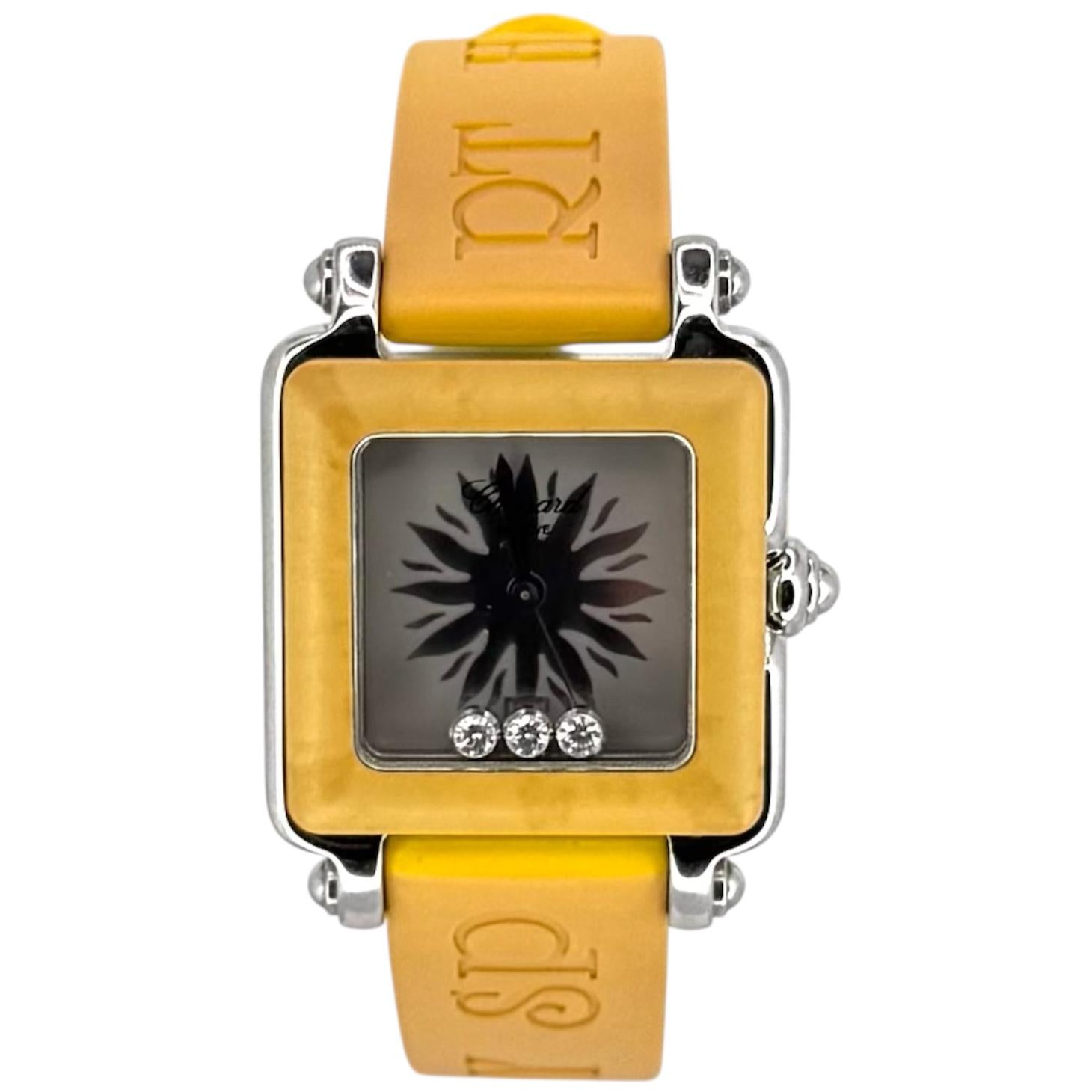 Chopard 8896 Be Happy 2 Quartz Diamond=3 In Dial Watch, 27mm