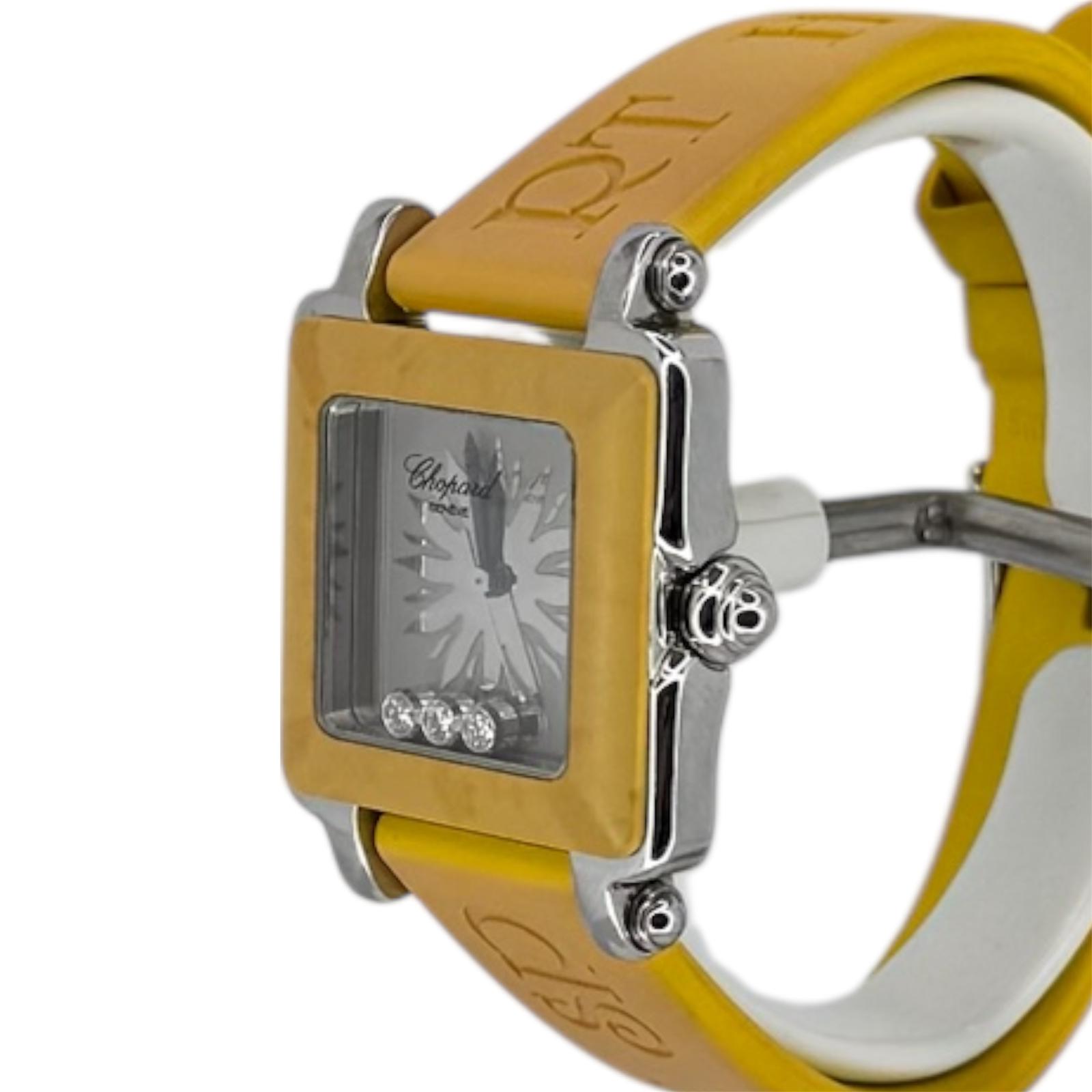 Chopard 8896 Be Happy 2 Quartz Diamond=3 In Dial Watch, 27mm