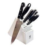 ZWILLING Professional S 7-Piece Razor-Sharp German Block Knife Set With Rustic White Rubberwood Block