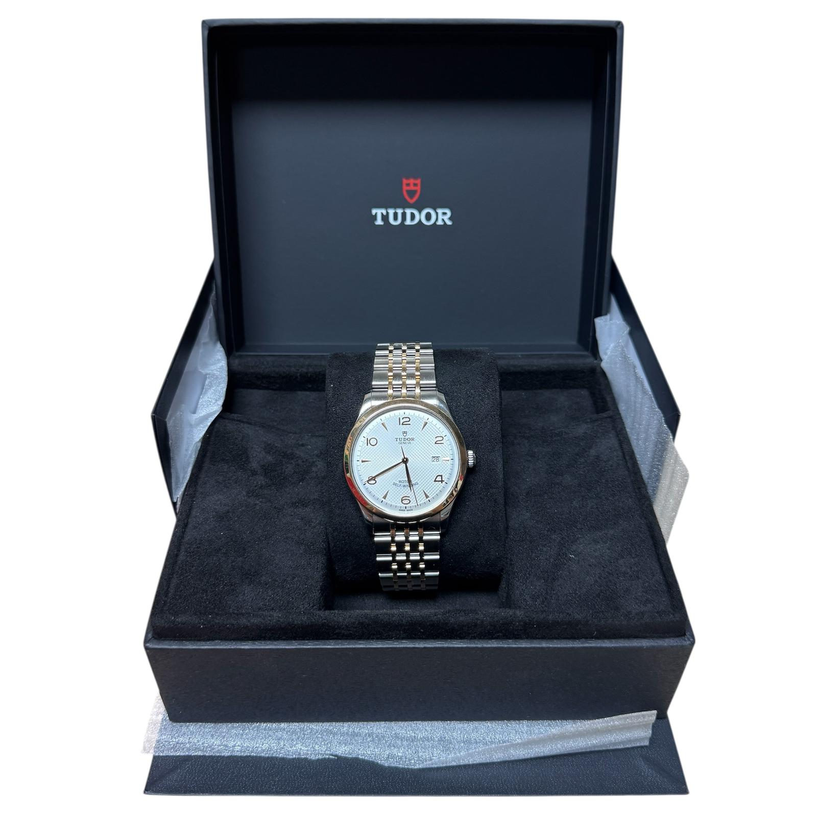 Watch Tudor Auto Half Grey Dial Bracelet Date 91651