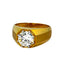9KYG Solitaire Lab Grown Diamond=2.28cts, E-F Color, VVS1 Men Ring