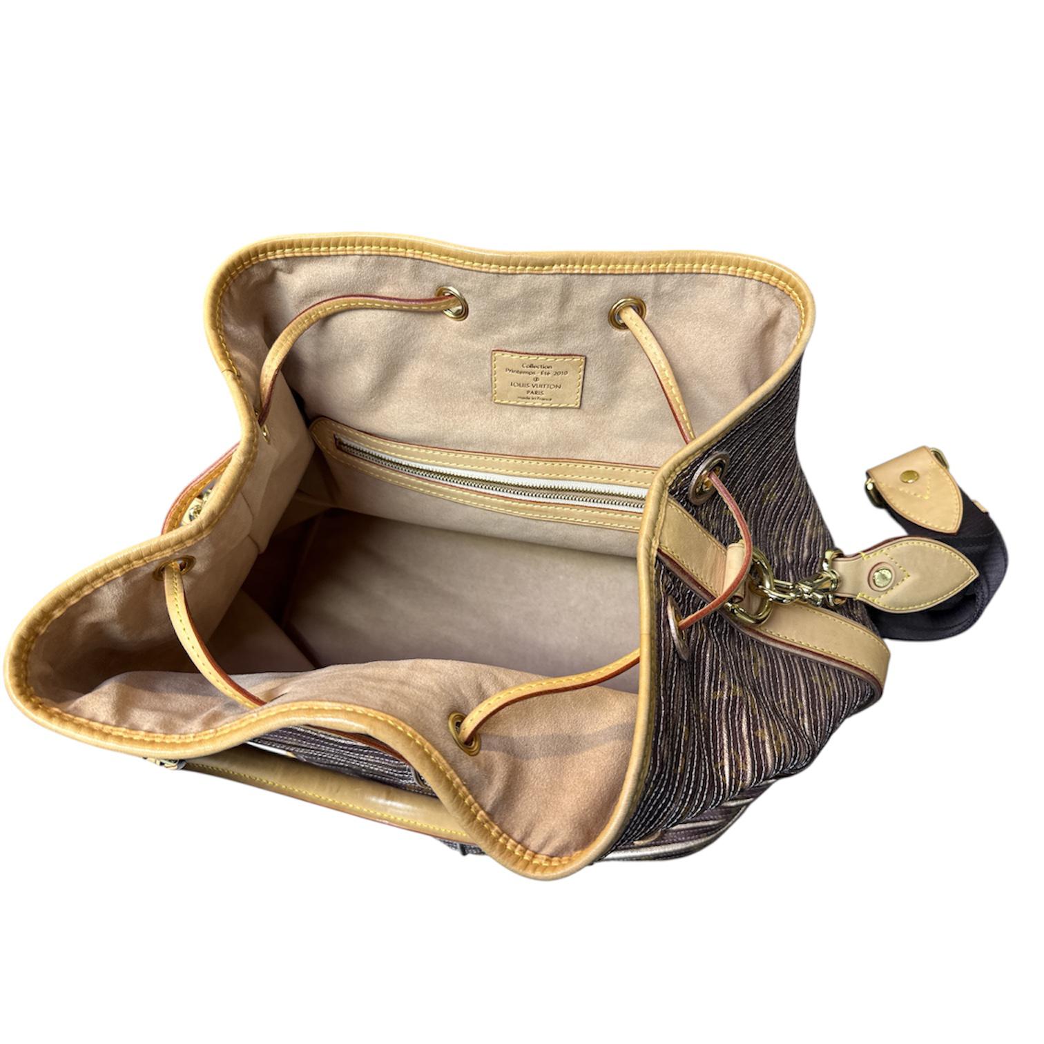 Louis Vuitton Peche Monogram Eden Neo Bag With Calfskin Circus Bag Charm Marron